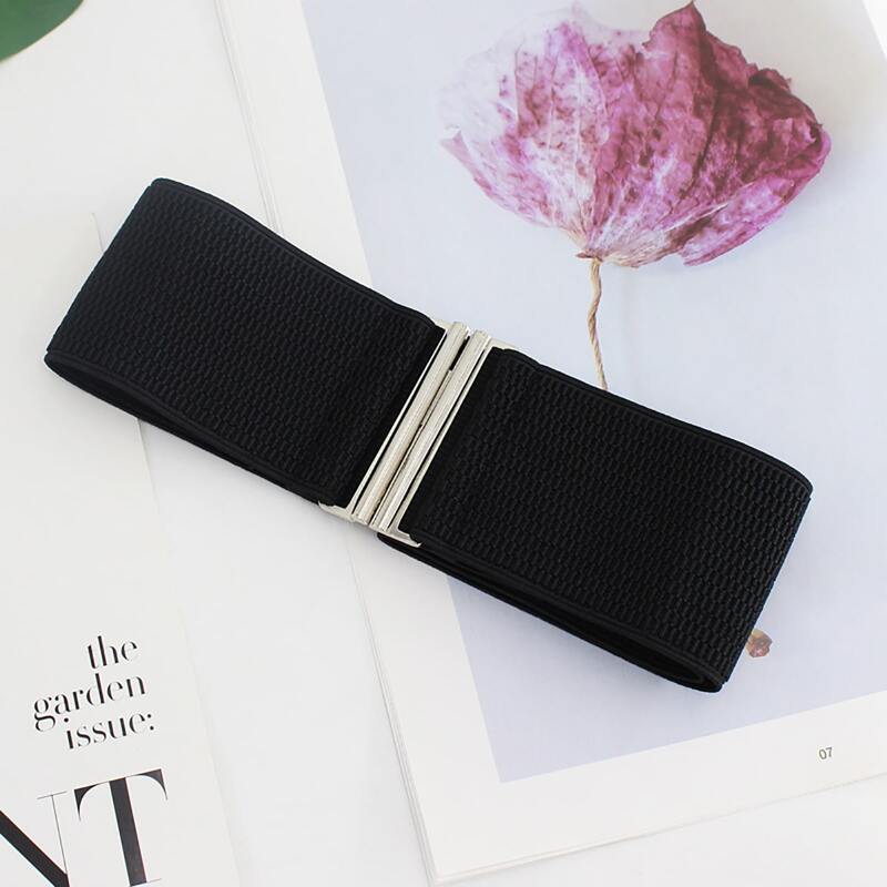 

Elastic Wide Belt, Black