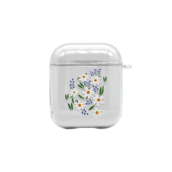 

Calico Print Airpods Case, Clear