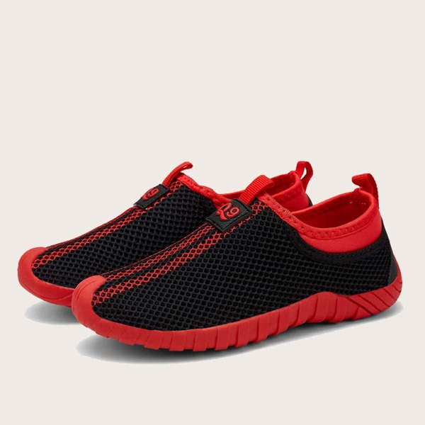 

Boys Slip On Hollow Out Sneakers, Black