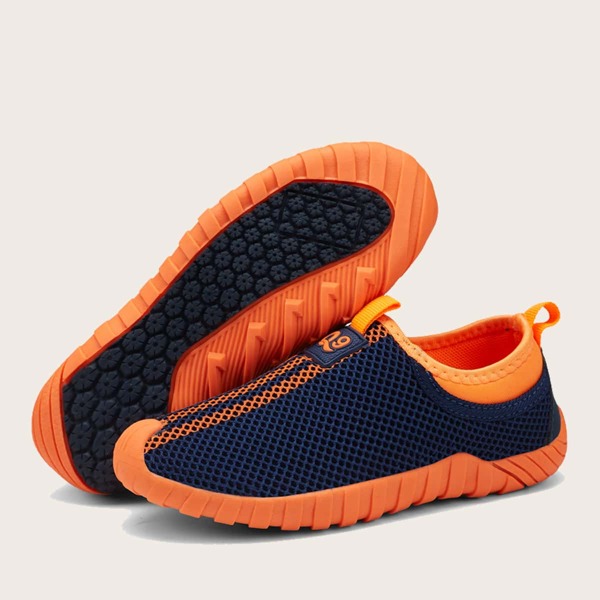 

Boys Slip On Hollow Out Sneakers, Navy blue