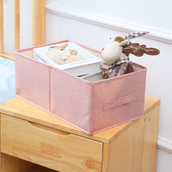 

Solid Color Clothes Storage Box, Pink