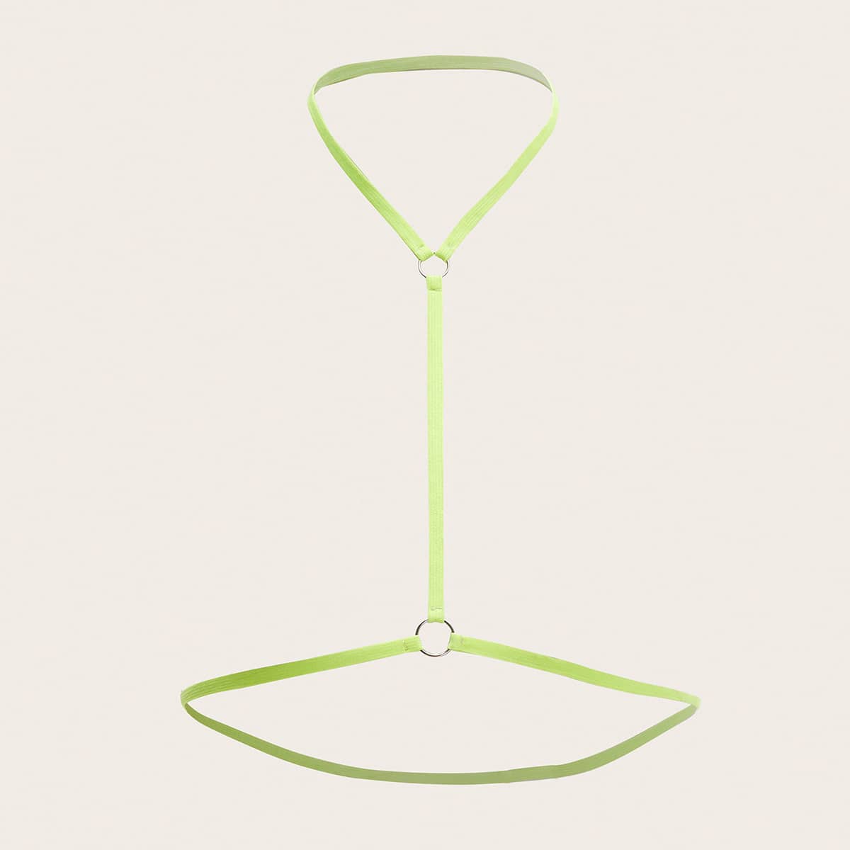 

Choker Linked Body Harness Strap, Green