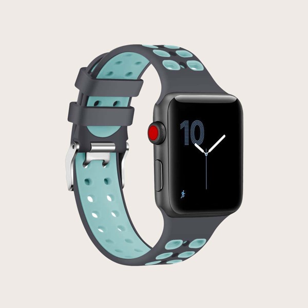 

Two Tone Silicone iWatch Band, Multicolor