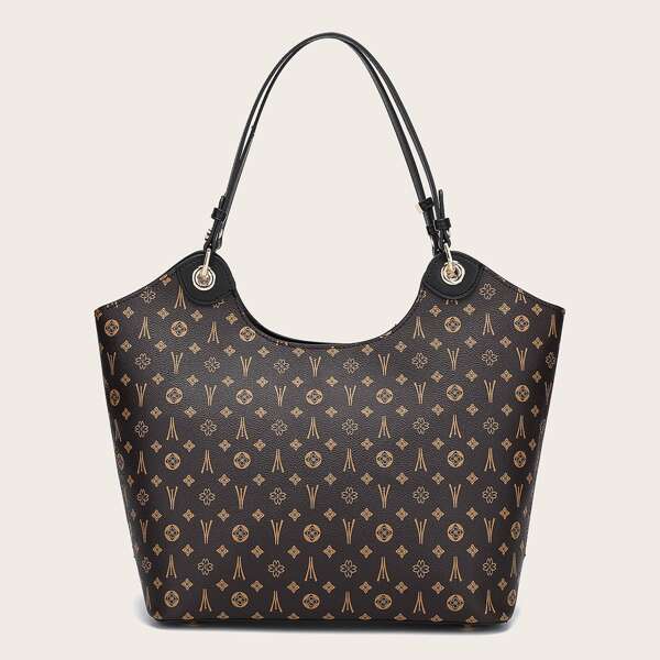 

Graphic Tote Bag, Black