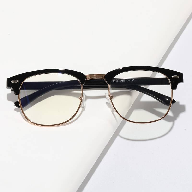 

Browline Metal Frame Glasses