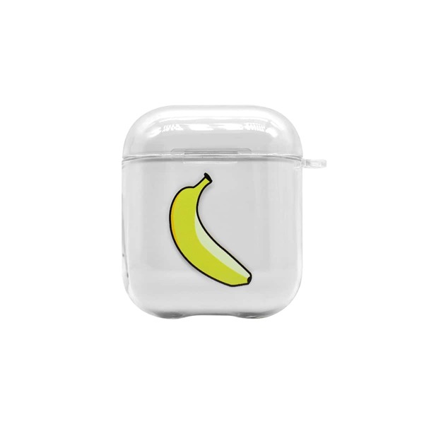 

Banana Print Airpods Case, Clear