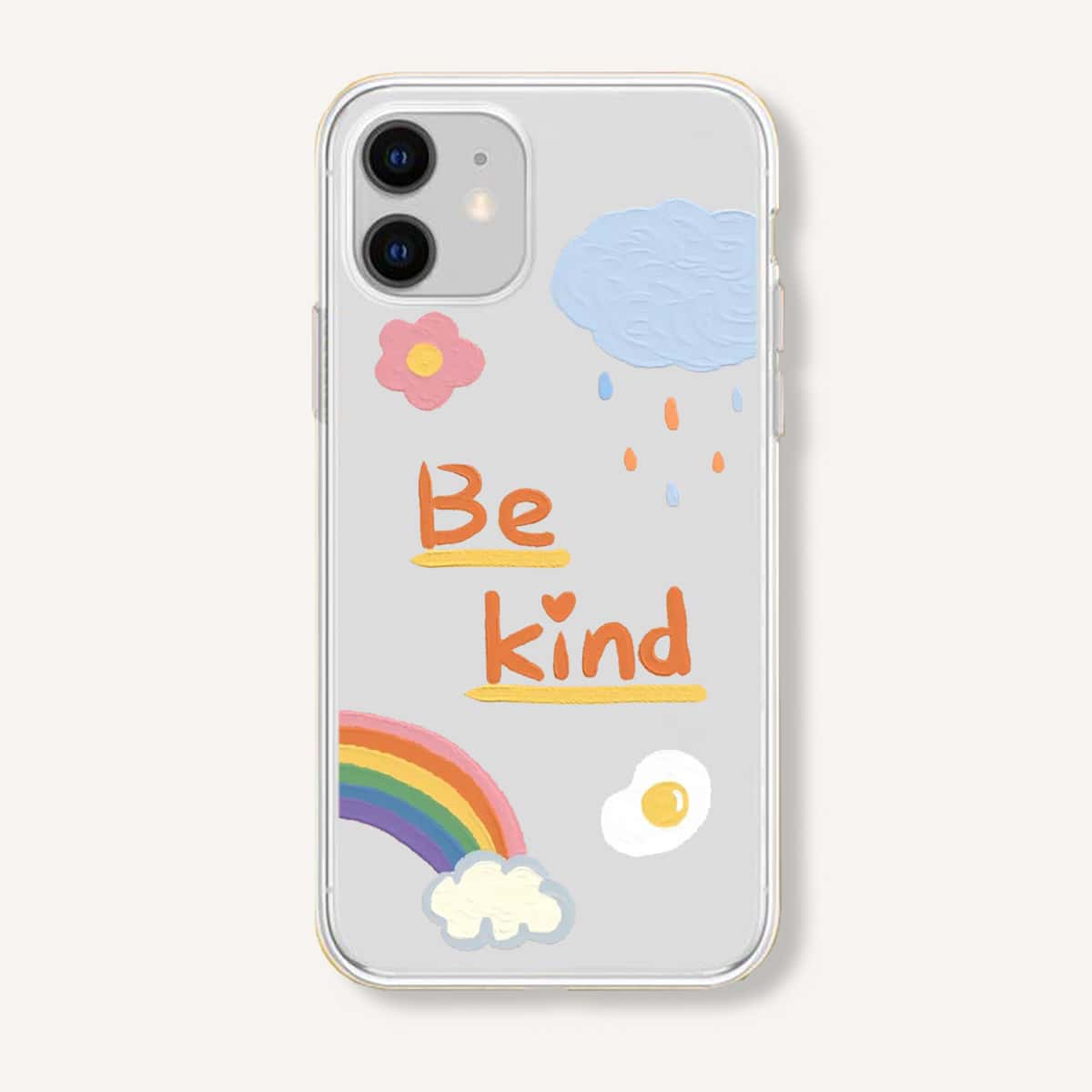 

Cartoon Print iPhone Case, Orange