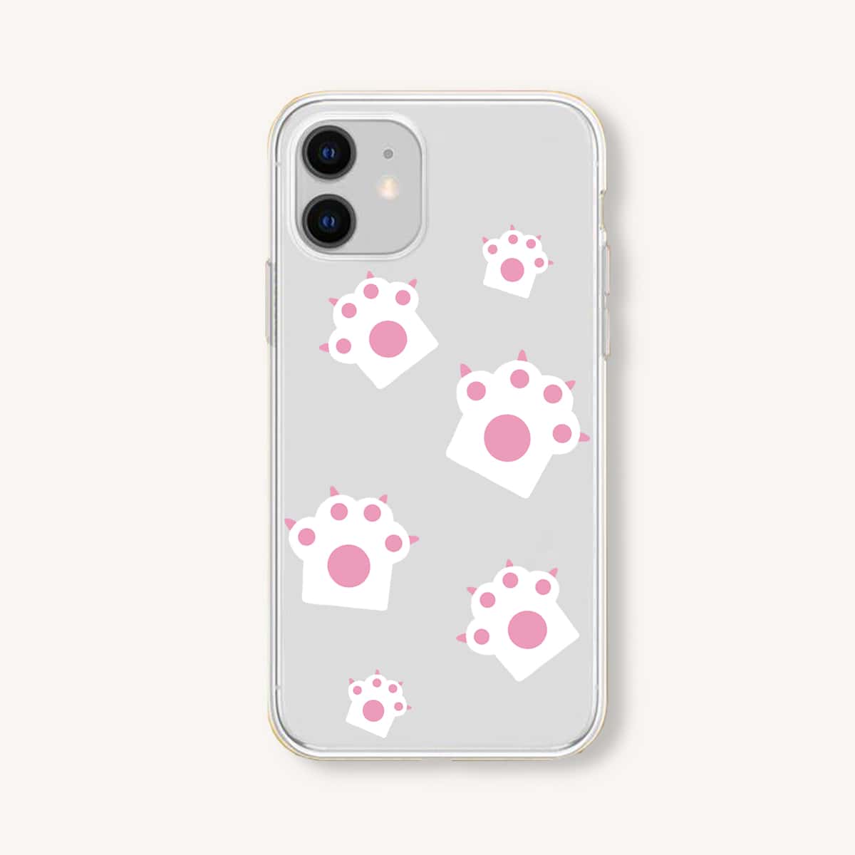 

Paw Print iPhone Case, Clear