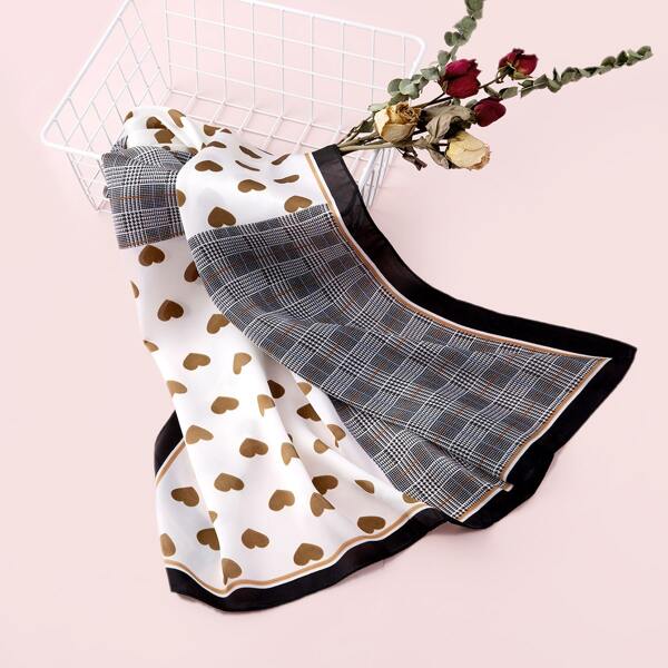 

Heart Print Bandana, Multicolor