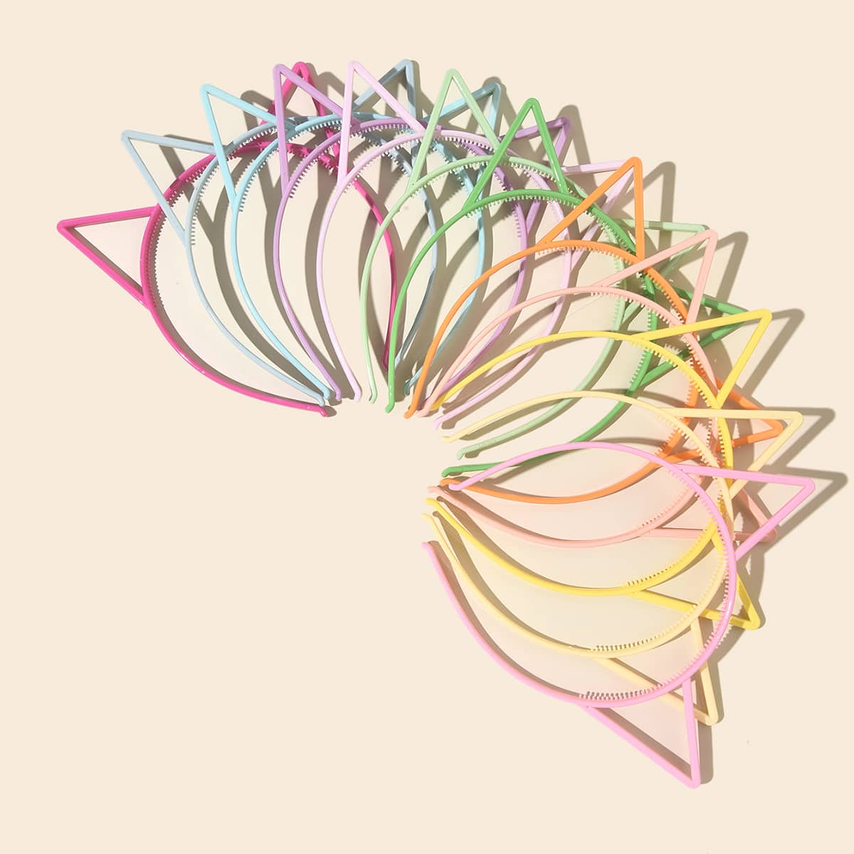 

4pcs Random Cat Ear Hair Hoop, Multicolor