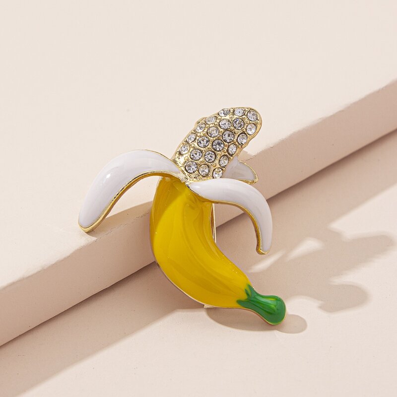 

Rhinestone Fruit Decor Brooch, Multicolor
