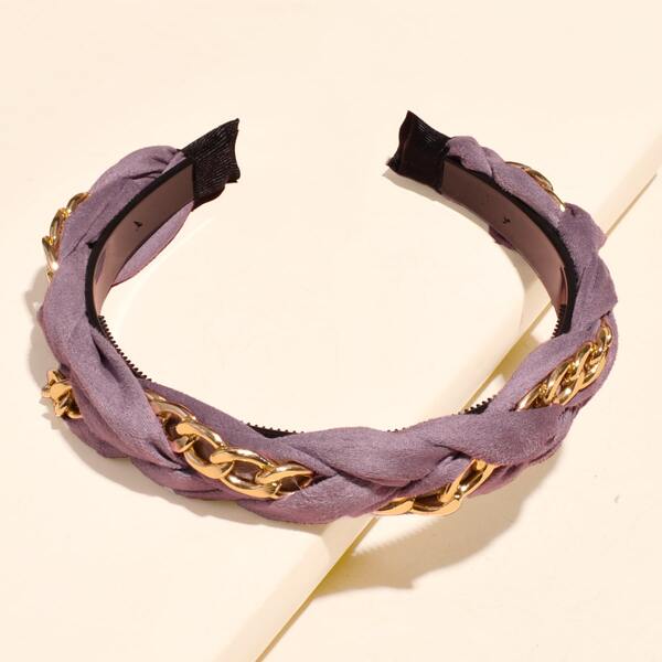 

Chain Decor Hair Hoop, Purple