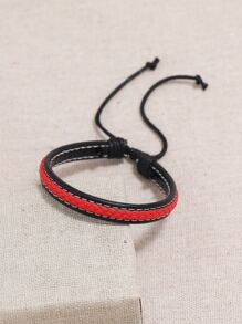 時尚流行男士PU編織手鍊，適合珠寶禮品和時尚外觀 - 彩色 - 查看 4