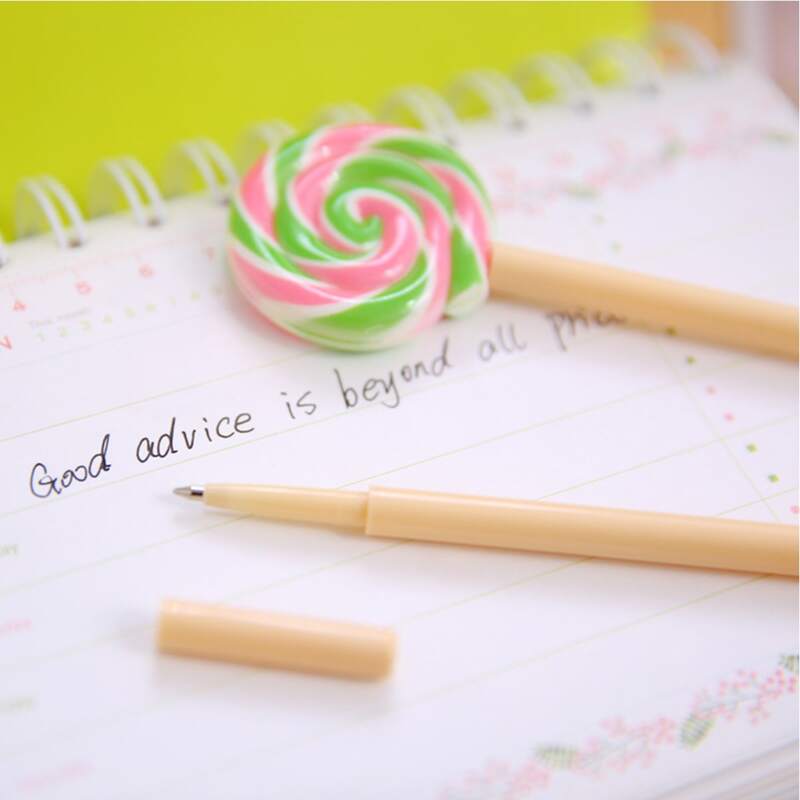 

1pc Random Lollipop Shaped Ballpoint Pen, Multicolor