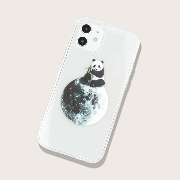 

Panda Print iPhone Case, Clear