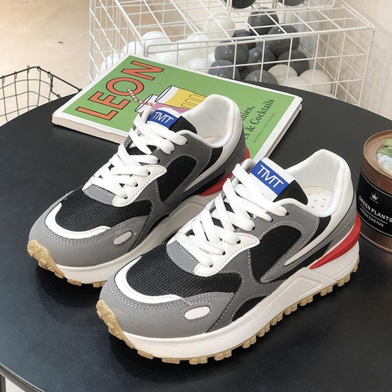 

Colorblock Lace-up Chunky Sneakers, Multicolor