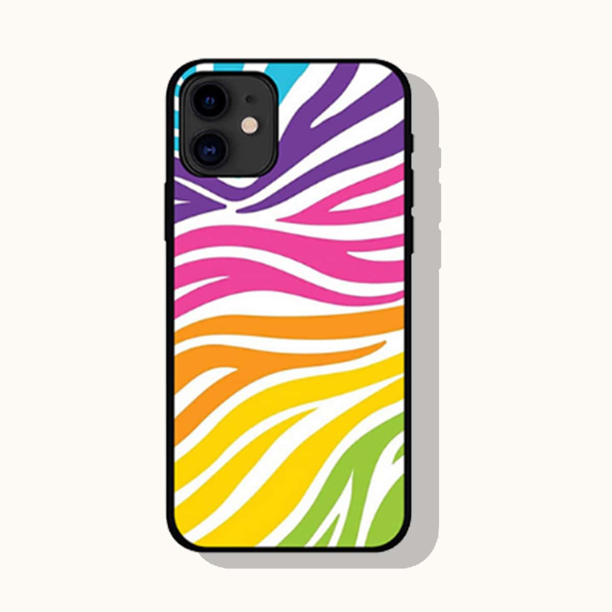 

Colorful Zebra Print iPhone Case, Multicolor