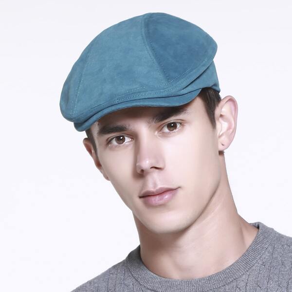 

Men Plain Beret, Blue
