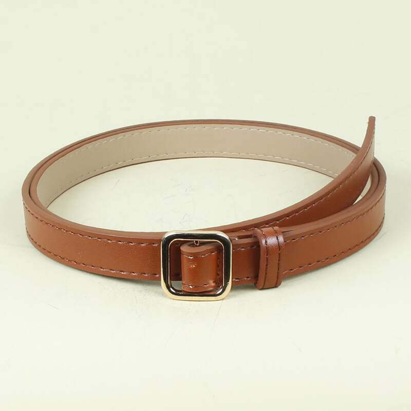 

Square Buckle Belt, Camel