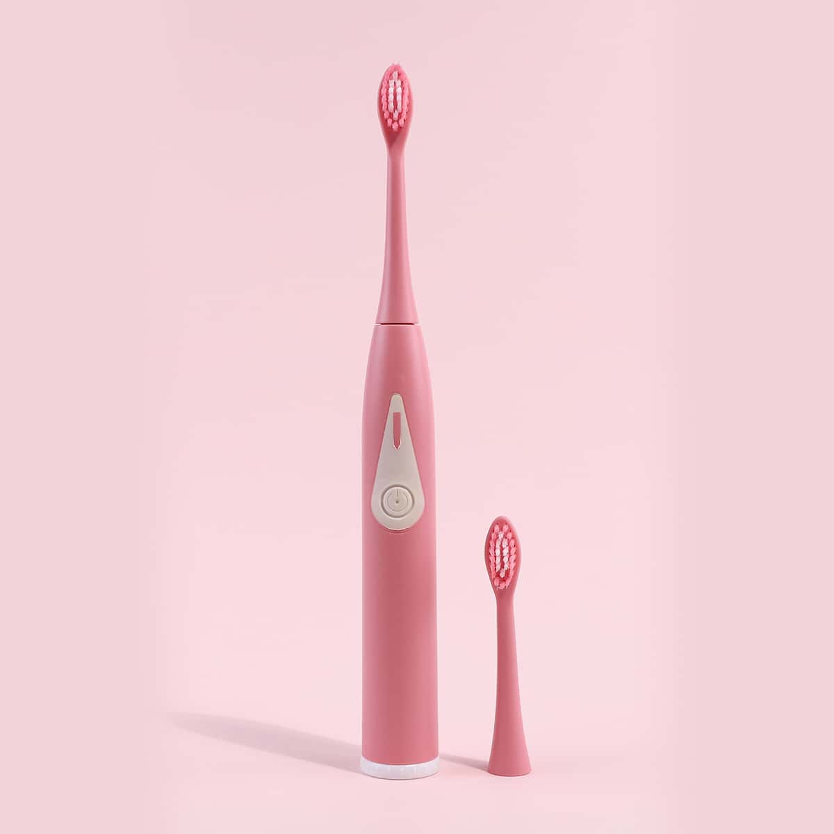 

1pc Electric Toothbrush & 2pcs Brush Head, Pink