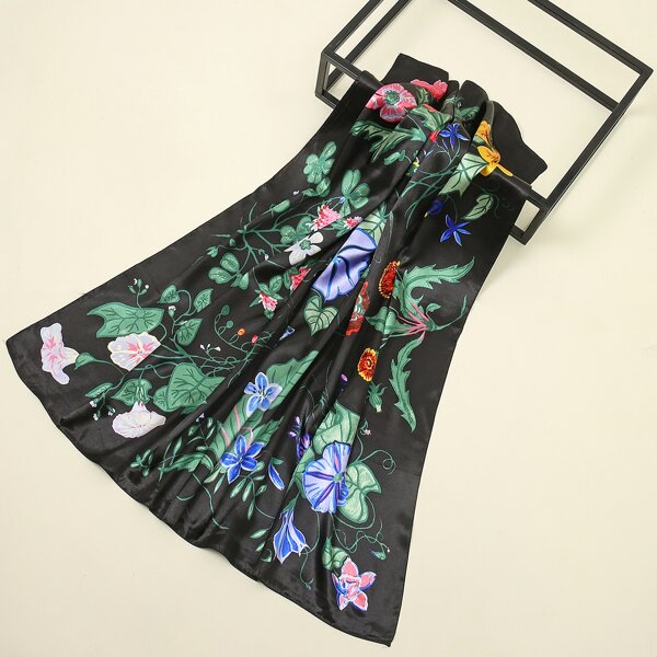 

Flower Print Scarf, Multicolor