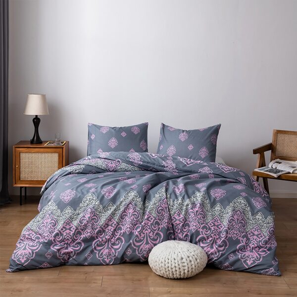 

Damask Pattern Duvet Cover Set Without Filler, Multicolor