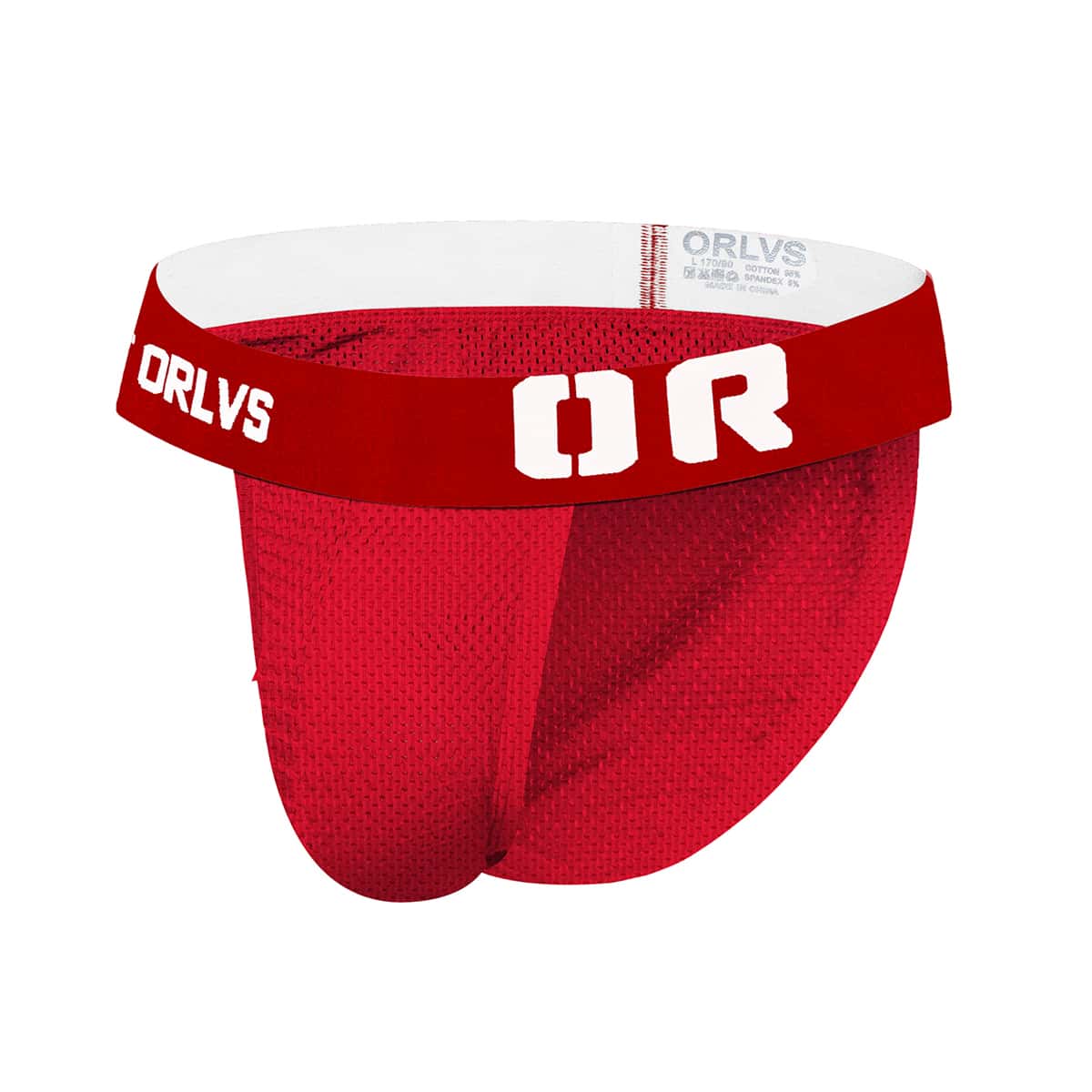

Guys Letter Tape Brief, Red
