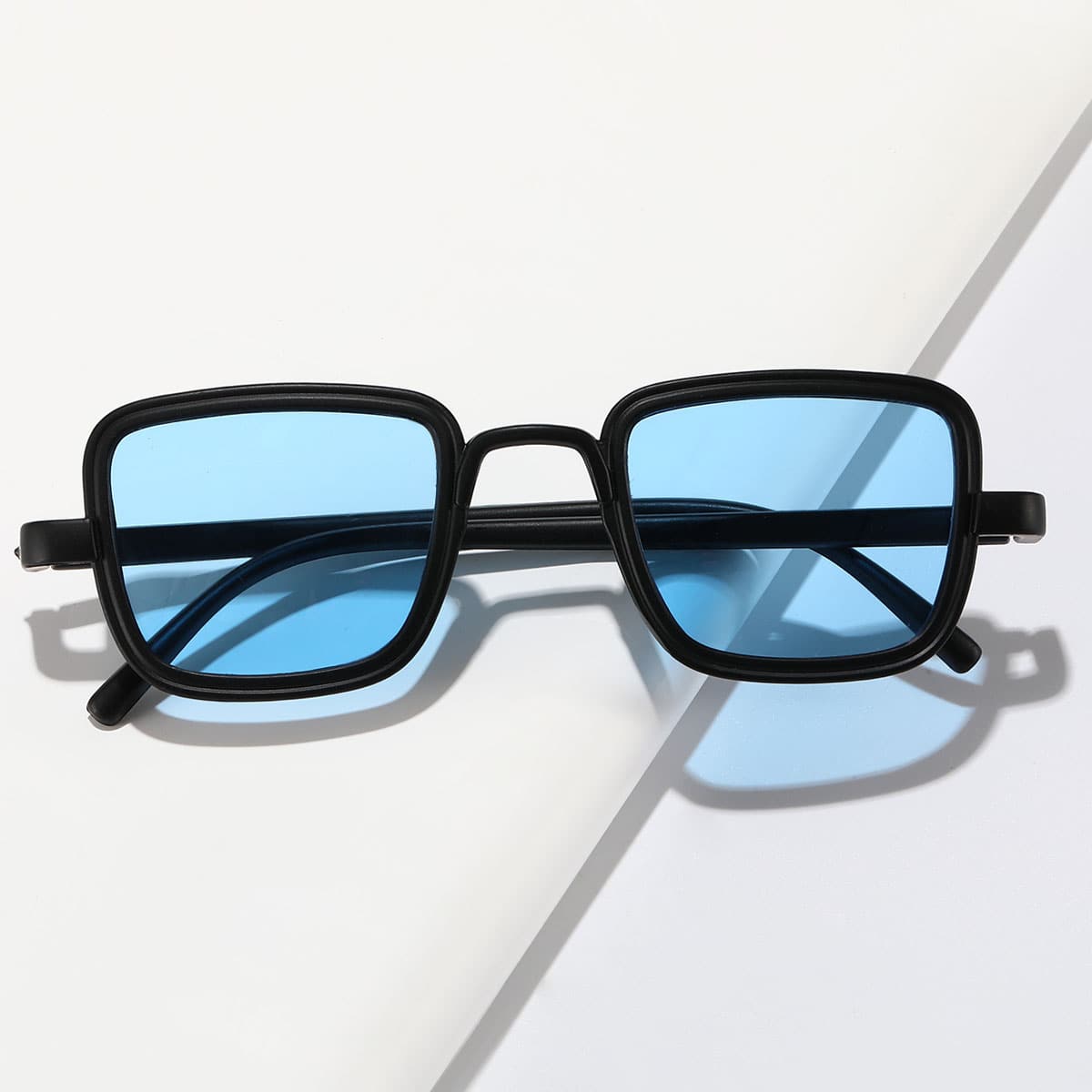 

Guys Tinted Lens Square Sunglasses, Blue