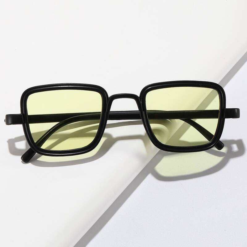 

Guys Tinted Lens Square Sunglasses, Yellow