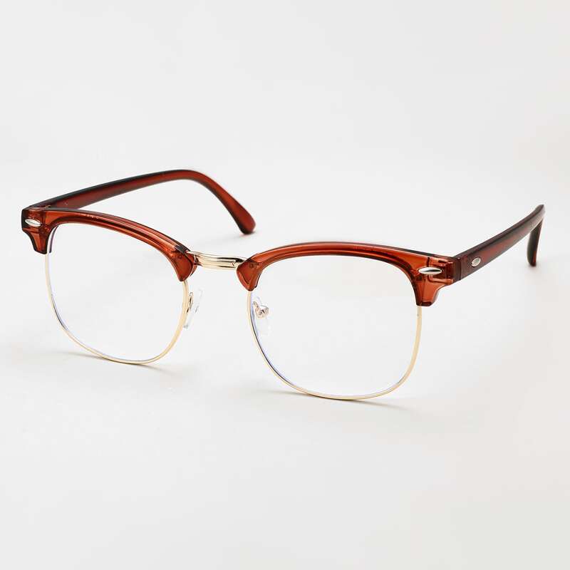 

Browline Square Frame Glasses