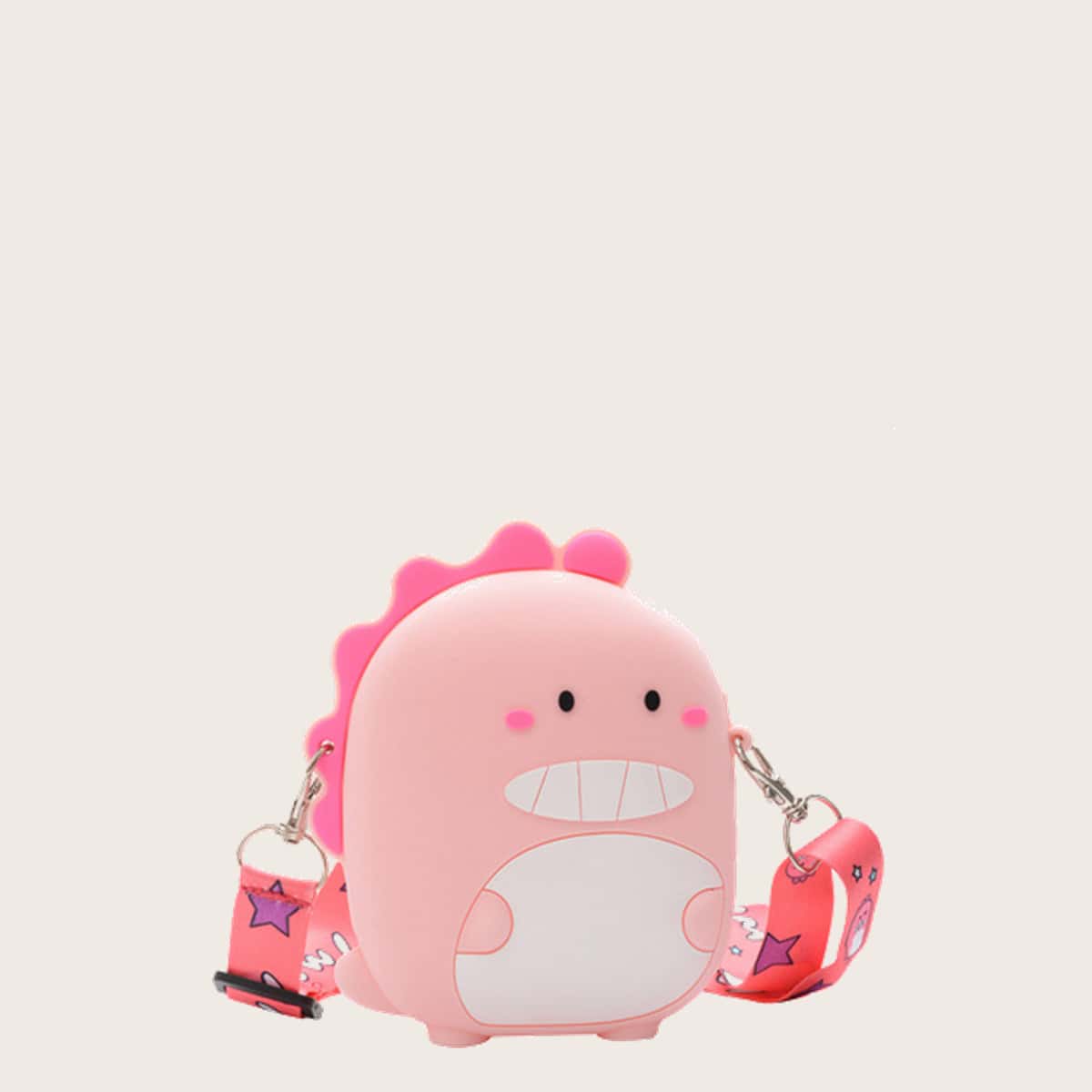 

Mini Dinosaur Silicone Bag, Pink