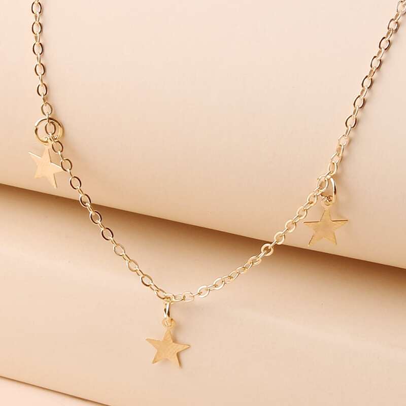 

Star Chain Necklace, Gold