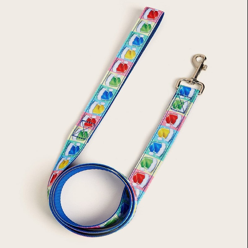 

Christmas Hat Pattern Pet Leash, Blue