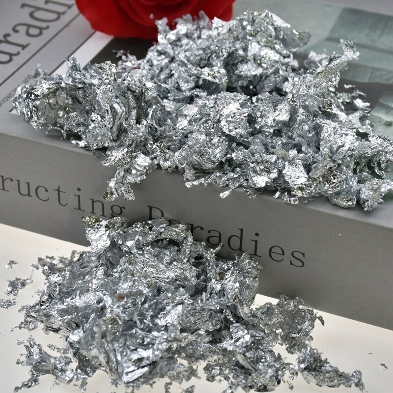 

1pc Nail Art Silver Foil Decoration