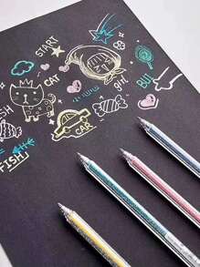 8 cái/bộ Bộ Bút Gel Lấp Lánh - Nhiều màu - Xem 2