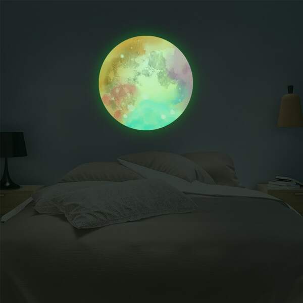 

Luminous Moon Wall Sticker, Multicolor