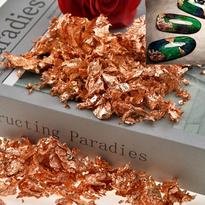 

1pc Nail Art Rose Gold Foil Decoration