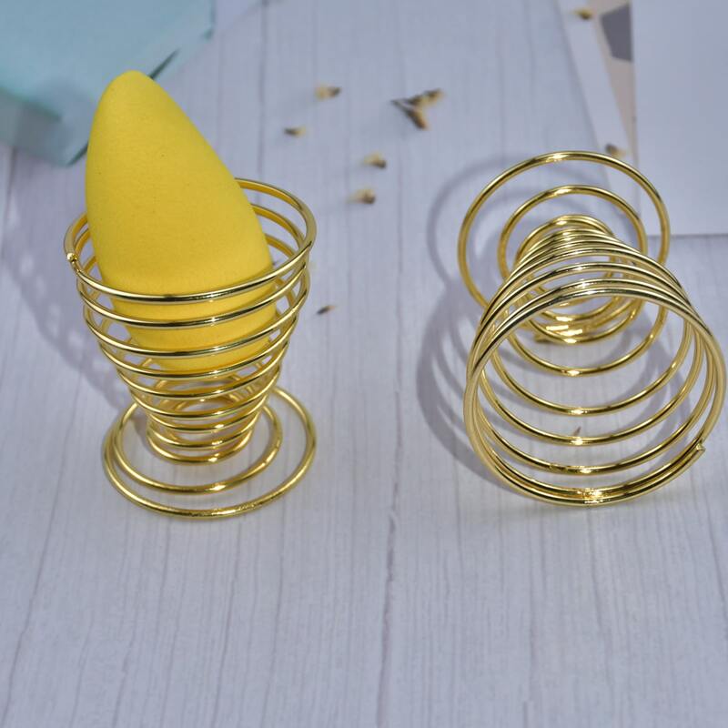 

1pc Makeup Sponge Holder, Gold