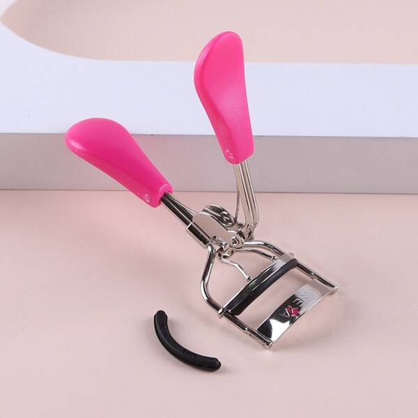 

1pc Eyelash Curler & 1pc Refill, Pink