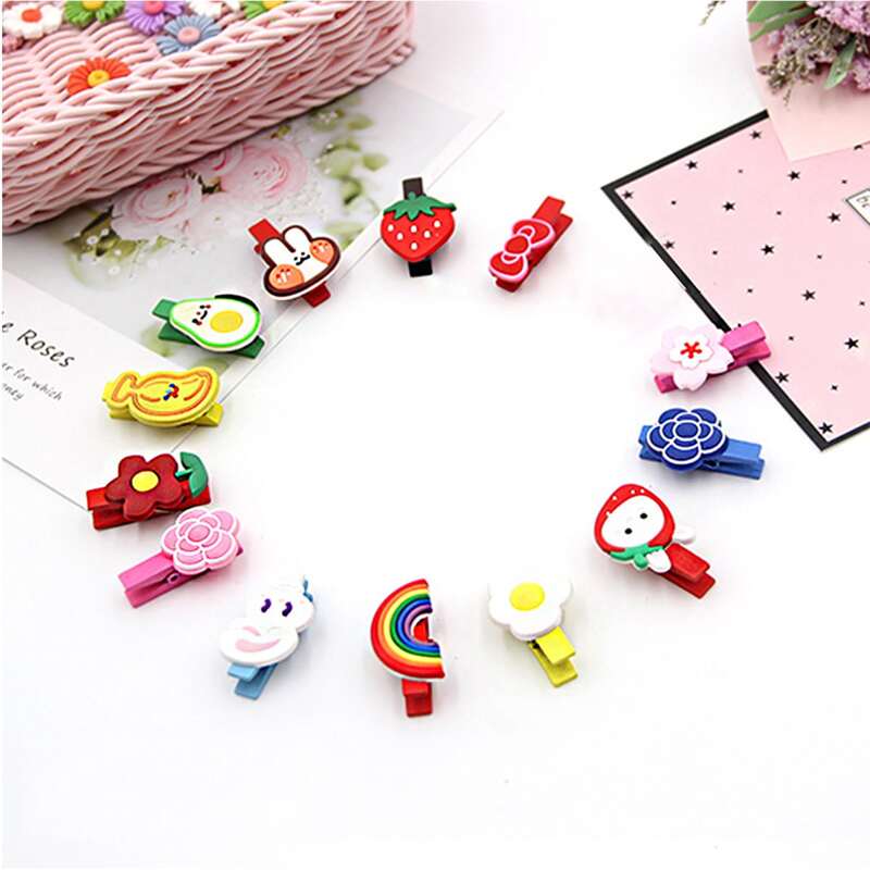 

5pcs Random Cartoon Wooden Photo Clip, Multicolor