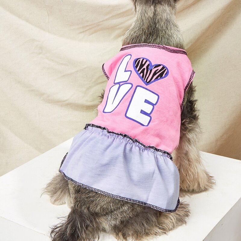 

Letter Graphic Pet Dress, Baby pink