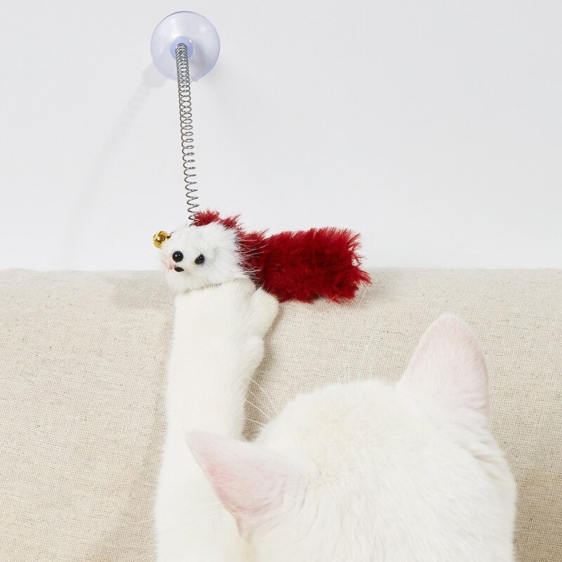 

1pc Random Color Mouse Shaped Suction Design Cat Teaser, Multicolor