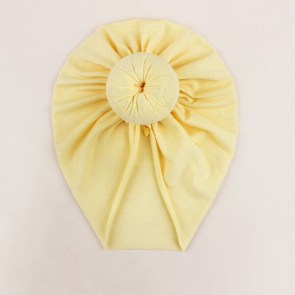 

Baby Solid Turban Hat, Yellow
