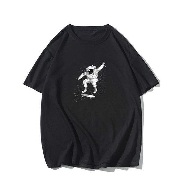 

Men Astronaut Print Tee, Black