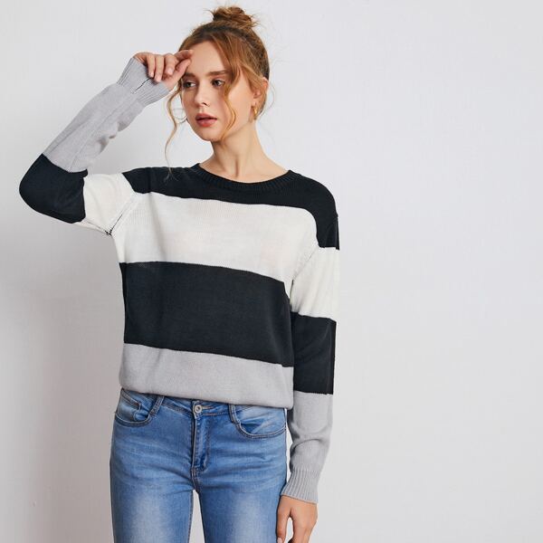 

Color Block Sweater, Multicolor