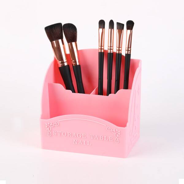 

1pc Makeup Brush Holder, Pink