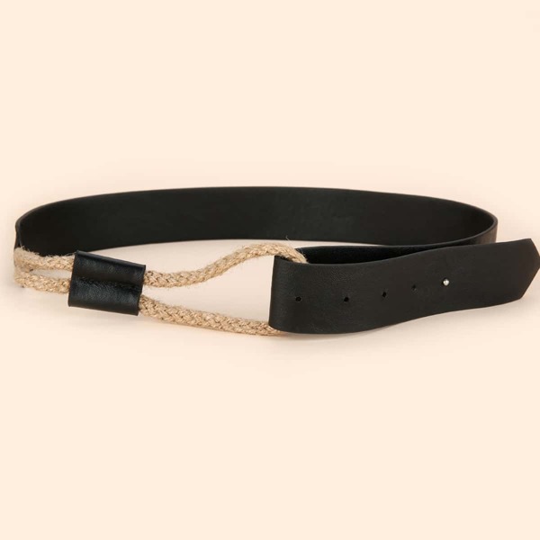 

Rope Decor Belt, Black