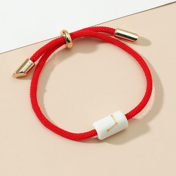 

Constellation Symbol Decor Bracelet, Red