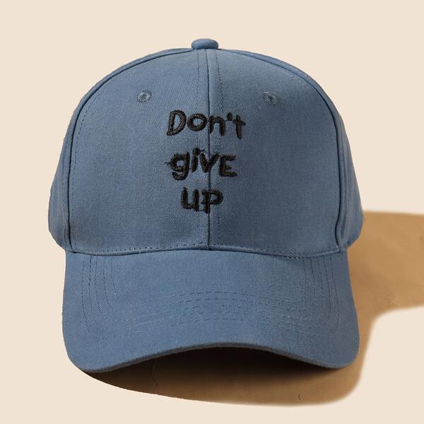 

Letter Embroidered Baseball Cap, Blue