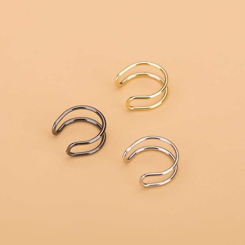 

3pcs Split Ear Cuff, Multicolor